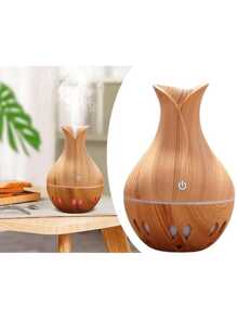Defuser Air Aroma 500ml Essential Oil Diffuser USB Ultrasonic Humidifier With Wood Grain 7 Color LED Light Humidifier For Home And Office Diffuser Humidifier Alcatraz Essences Ultrasonic Aromatherapy Led - Maroon - View 5