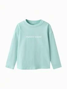 Balabala Striped Long-Sleeve T-Shirt For Boys And Girls, Spring