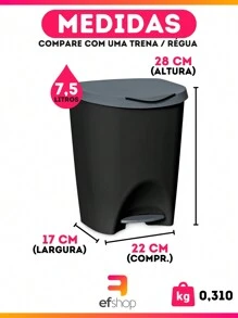 Waste Bins - 黑色 - 查看 2