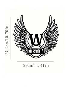 Decorazione da parete in metallo personalizzata con ali di angelo in ferro e nome in stile retrò, idea regalo perfetta per gli amanti degli angeli, decorazione per stanza, lavorazione di alta qualità, attrappasogni in metallo, logo astratto, arte moderna in metallo traforato, adatto per ufficio, casa, soggiorno, camera da letto, terrazza, cucina, giardino, negozio, caffetteria, sala da ballo, bar, decorazione in stile country, regalo per festeggiamenti, adatto per gli amanti della natura - nero - Visualizzare 20