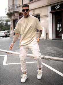 Men Slogan Graphic Tee