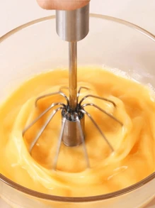 1/3pcs Easy Whisk Mini Metal Stainless Steel Whisk, Semi-Automatic Press And Rotate Household Egg Beater, Stainless Steel Small Egg Whisk Hand Mixer For Kitchen Use, Whisk Blender Mixer For Egg, Milk, Dough Cooking, Kitchen Gadgets For Cooking, Baking, Cream Foamer & Stirrer (Random Color And Style)