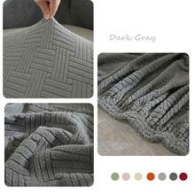 1 pieza Funda de sofá a rayas jacquard elástica todo incluido para las cuatro estaciones, funda de sofá antideslizante y extraíble para decoración del hogar - 1 plaza: Adecuado para sofás de 90-125 cm (35,43-49,21 pulgadas) de largo / 2 plazas: Adecuado para sofás de 145-170 cm (57,1-67,93 pulgadas) de largo / 3 plazas: Adecuado para sofás de 190-210 cm (74,8-82,68 pulgadas) de largo / 4 plazas: Adecuado para sofás de 235-280 cm (92,52-110,24 pulgadas) de largo