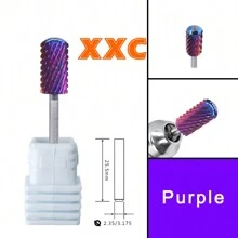 RolinStar Both Hand Tungsten 6.6 Purple Large Round Top Barrel Carbide Barrel Nail Drill Bit And Best Remover For Powder - Multicolor - View 6