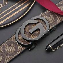 奢华男士G字母印花自动扣皮带，时尚休闲百搭，是理想的礼物之选。长度可定制，适合休闲、商务、男友、丈夫、父亲等各种场合，是送给男士的理想礼物。日常佩戴、时尚、青少年、户外、度假、运动、旅行、街头、波西米亚风、复古等各种场合，也适合秋季、万圣节等秋冬季节佩戴。适合青少年、青年、男士，休闲、户外、运动、度假、毕业、生日等各种场合，是理想的礼物之选。日常佩戴也十分合适。 - 彩色 - 查看 4