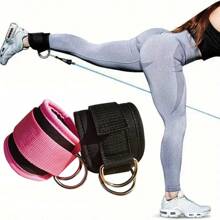 1 Pc Ankle Strap With D-Ring For Cable Machines, Adjustable & Comfortable Ankle Cuff For Glute And Leg Muscle Strength Training At Gym Gym Accessories, Sport, Gym, Home Exercise, Sport Accessories, Gym Accessories, CrossFit Accessories