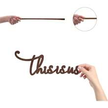 1PC Cutout Sign Family Letter Wooden Wall Arts Decor Quotes Wood Word Sculpture Signs Rustic Farmhouse For Housewarming Home Front Door Entryway Wall Decoration, Brown, 11.9 X 5.5inch