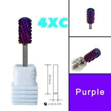 RolinStar Both Hand Tungsten 6.6 Purple Large Round Top Barrel Carbide Barrel Nail Drill Bit And Best Remover For Powder - Multicolor - View 8