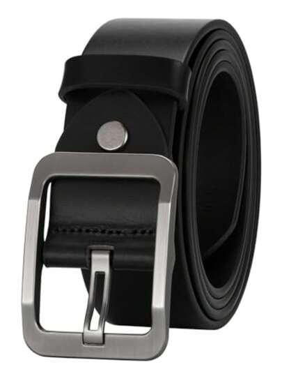 Men's Belt Thickened Full Grain Leather Men's Belt Heavy Duty Men's Work Belt Men's Belt High Hardness Needle Buckle Suitable For Teen Summer Casual Outdoor Athletic Or Vacation Travel Or Graduation Gifts Or Birthday Dress Accessories Or Daily Wear