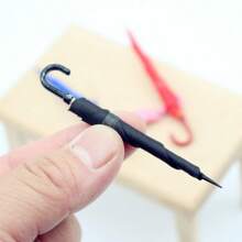 1pc/3pcs/5pcs 1:12 Scale Mini Colorful Umbrella Model, Non-Functional Dollhouse Accessories, ABS Material, Home Decor Miniature Scene Props - Multicolor - View 7