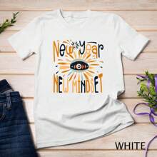 Fresh Start, New Mindset Happy New Year 2025 Funny T-Shirt Sweatshirt