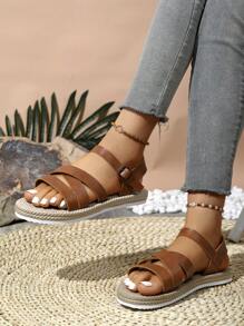 Handmade Women's Fashion Comfortable Non-Slip Soft Open Toe Flat Sandals, Summer