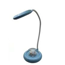 USB Rechargeable Cartoon Desk Lamp, Desk Lamp, Double Light, Color Bear UFO Lamp, Adjustable Lamp, LED Night Reading Lamp, Dimmable Lamp, Study Book Light. - 藍色 - 查看 2