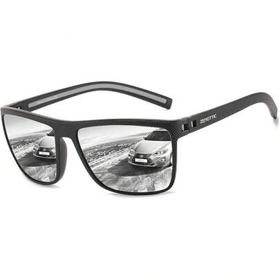 Polarized Sunglasses For Men Lightweight TR90 Frame UV400 Protection Square Sun Glasses