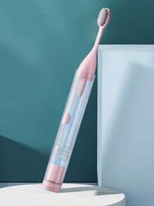 1 Set 3-In-1 Portable Travel Toothbrush With Travel Case, Ultra Soft Bristles, And Built-In Refillable Toothpaste Tube, Essential Travel Accessory - Multicolor - View 13