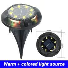 4 pièces Lumière solaire LED décorative pour escalier, lumière d'atmosphère imperméable, convient pour escalier extérieur, jardin, villa, passage
