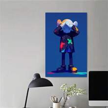 1 tấm vải nghệ thuật thời trang phong cách Graffiti Kaws, nghệ thuật treo tường phong cách Hip Hop văn hóa đường phố cho phòng ngủ, nhà bếp, phòng ăn, phòng khách, văn phòng và các trang trí tường nhà khác không khung - E - Xem 6