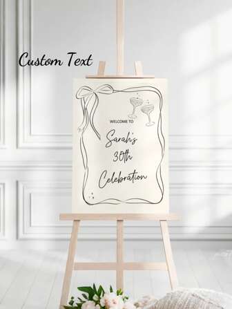1pc Custom Custom Frameless Birthday Welcome Poster, Custom Welcome Canvas Poster, Custom Welcome Sign, Birthday Welcome Sign Decoration, Bridal Sign, Birthday Gift, Art Photo, Pet, Wedding Photo, Business Sign, Animal Figure Landscape Art Painting Home Decoration Frameless 1pc Decoration Beautifully, Stylish, Simple, Modern Custom, Personalized, Unique Ideal Gift