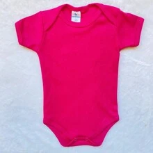 Kit com 3 Body Liso Bebê Menina 100% Algodão.