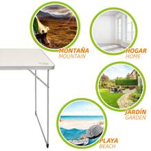 Aktive Bàn cắm trại gấp kem ✅ Giao hàng 24/48 giờ tới Tây Ban Nha (bán đảo) - Nhiều màu - Xem 4