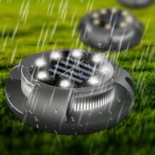 4 pièces Lumière solaire LED décorative pour escalier, lumière d'atmosphère imperméable, convient pour escalier extérieur, jardin, villa, passage