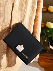 Gepersonaliseerde minimalistische drievoudige multi-kaart portemonnee met contant geldvak, lichtgewicht en compact, geschikt voor vrouwen, studenten. Verkrijgbaar in zwart, roze, blauw, groen, paars, beige. Geweldig voor vrienden, familie, afstuderen, terug naar school, verjaardagen, vakanties, jubileumcadeaus