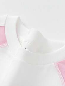 Balabala Camiseta de cuello redondo de Chica preadolescente, capa ligera de primavera