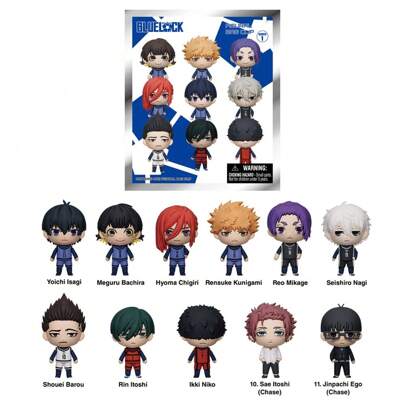 Crunchyroll 1 Stück offiziell autorisierter "blau Prison" 3D Schaum Blindtüte Schlüsselanhänger, süßer Cartoon Zufallsblindbox Schlüsselring, Rucksack Anhänger, Anime Sammlerstück Ornament, inklusive autorisierter Charaktere