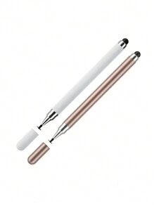High Precision Silicone Round Disc Tip 2-In-1 Stylus Pen For Phone & Tablet, Capacitive Stylus Pen Compatible With Apple IPad, Tablet, Drawing, Painting, Writing