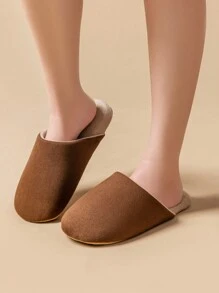 Women's Slippers Autumn&Winter Fur Indoor Bedroom Comfortable Ladies Shoes Soft Home Female Floor Slippers Indoor Anti-Skid Silent Flat Men Slippers Warm Fuzzy Slides For Couples