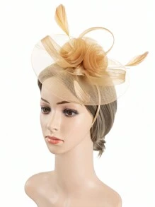 HITYfascinator 1 pièce Serre-tête Fascinator en polyester, toutes saisons