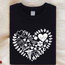 Nurse Heart Shirt, Nurse Life Shirt, Nursing Shirt, Nurse Shirt, Nurse Gifts, NP Graduation Gift, Nursing School Shirt, Future Nurse Shirt SSN-442