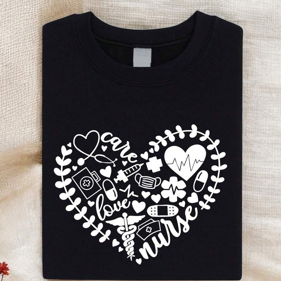 Nurse Heart Shirt, Nurse Life Shirt, Nursing Shirt, Nurse Shirt, Nurse Gifts, NP Graduation Gift, Nursing School Shirt, Future Nurse Shirt SSN-442
