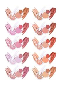 coolstory 霜状腮红，质地柔滑，自然哑光，提升肤色，多功能面部轮廓腮红 - 彩色 - 查看 8