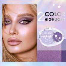 coolstory 荧光笔，双色调，奶油质地，面部、眼部和身体亮泽和塑形，可用作闪亮眼影盘 - 彩色 - 查看 13