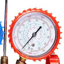 Air Conditioning Fluoride Tool Fluoride Alloy Tool Kit AC Manifold Gauge Set Auto Service Kit For R134A R22 R404A R410A - Red and Blue - View 7