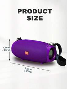 T&G 10W大功率无线便携式户外蓝牙低音炮 防水防尘 带挂绳 手持或斜挎 支持音频输出 TF卡 USB 内置锂电池