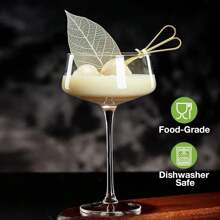 高脚鸡尾酒杯，适合 Amero Spritz、Aperol Spritz、美式咖啡和汤力水，优质水晶饮水杯，长脚鸡尾酒杯，适合户外、露营 - 透明色 - 查看 7