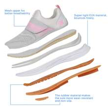 KOFUBOKE Women's Cycling Shoes, Indoor Cycling Shoes Women With SPD Cleats, Comfortable And Breathable Spin Shoes & Bike Shoes - 灰色 - 查看 2