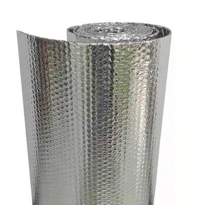 1.0M Wide Aluminum Insulation Roll Double Foil Single Layer Air Bubble