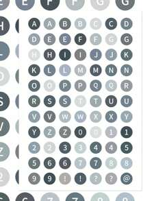 8pcs/Set Letter & Number Stickers 8 Color Combos Waterproof & Wear-Resistant - Ideal For DIY, Journals, & Alphanumeric Designs,School Supplies,Back To School
