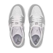 Nike WMNS AIR JORDAN 1 LOW Unisex Sneakers, Comfortable, Warm, Casual Shoes, DC0774-105 - White/Wolf Grey/Aluminum Blue - View 4