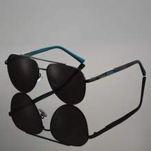 Unisex Spring Silicone Temple Fashion Business Sunglasses, Outdoor Driving Cycling Fishing Sports UV400 Protective Party Travel Gift Glasses - Multicolor - View 1