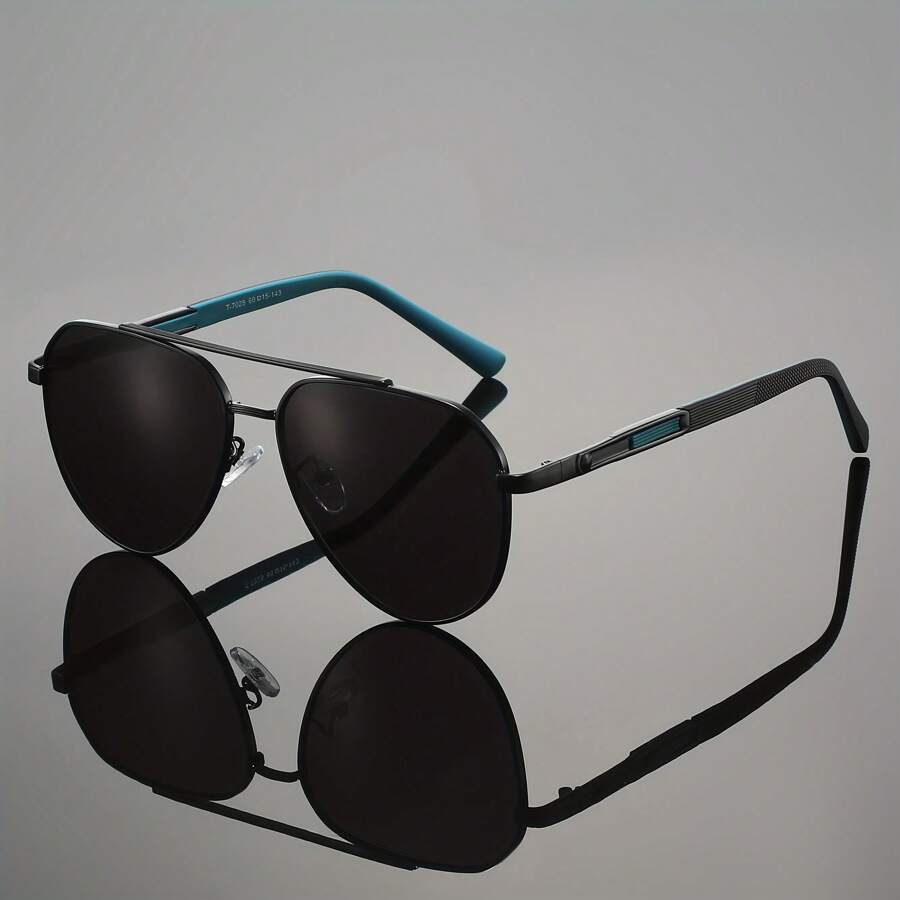 Unisex Spring Silicone Temple Fashion Business Sunglasses, Outdoor Driving Cycling Fishing Sports UV400 Protective Party Travel Gift Glasses - Multicolor - View 1