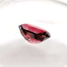 One 100% Lab Grown Ruby Oval Cut Gemstone For Charms Advanced Jewelry Making Materials DIY - Red - View 3