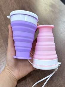 Collapsible Silicone Outdoor Travel Cup, Collapsible Travel Mini Water Cup, Portable Compressed Soft Cup