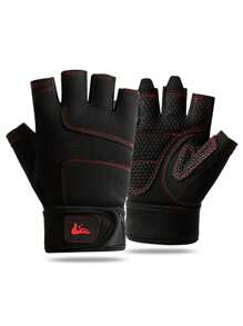 1 Pair Outdoor Sports Fitness Half Finger Gloves, Spring Sports Cycling Hiking Anti-Slip Gloves For Men - Multicolor - View 15