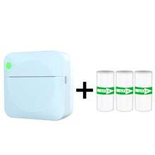 Inkless Thermal Printer, Portable Mini Wireless Label Printer With 3 Paper Rolls, Portable Mini Inkless Sticker Printer, Sticker Maker Receipt Printer For Labels, Receipts, Photos, Notes, Compatible With IOS And Android