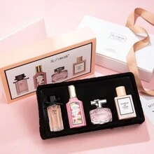 Flower Story Women's Perfume Four-Piece Gift Box Long-Lasting Light Fragrance Flower Joy Blooming Perfume