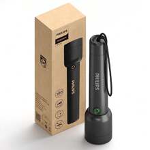 PHILIPS 1 szt. Latarka ładowana przez USB Mocna latarka o bardzo długim promieniu Przenośne domowe światła LED z 4 trybami oświetlenia Przetrwanie na świeżym powietrzu Oświetlenie zewnętrzne Awaria zasilania Światła awaryjne Do pracy w terenie, oświetlenie drogowe, piesze wędrówki, wspinaczka, prezenty na Święto Dziękczynienia i Boże Narodzenie